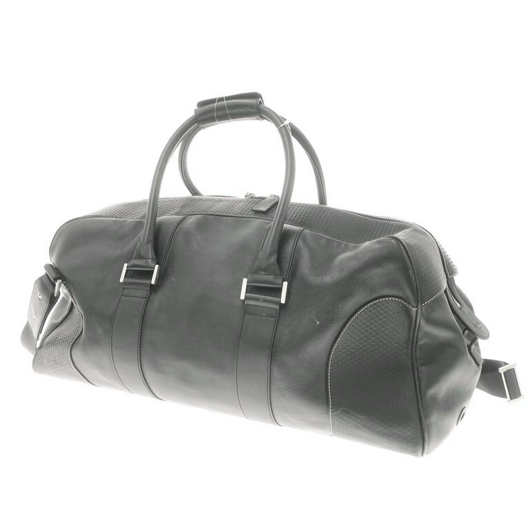 ダンヒル 大容量 ボストンバッグ pvc レザー ITALY製 dunhill PVC