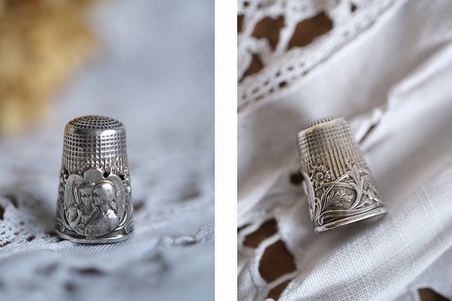 楽天市場】フランス アンティーク 指ぬき シルバー800 F131 : リカム