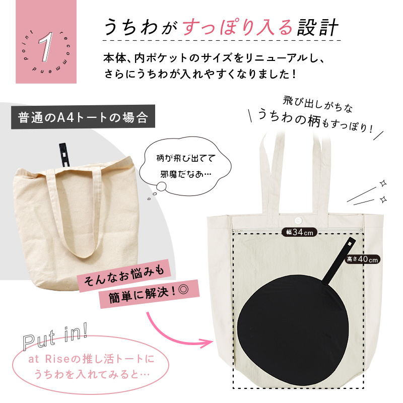 楽天市場】うちわ バッグ ライブ 推し活 トートバッグ バッグ a4 推し