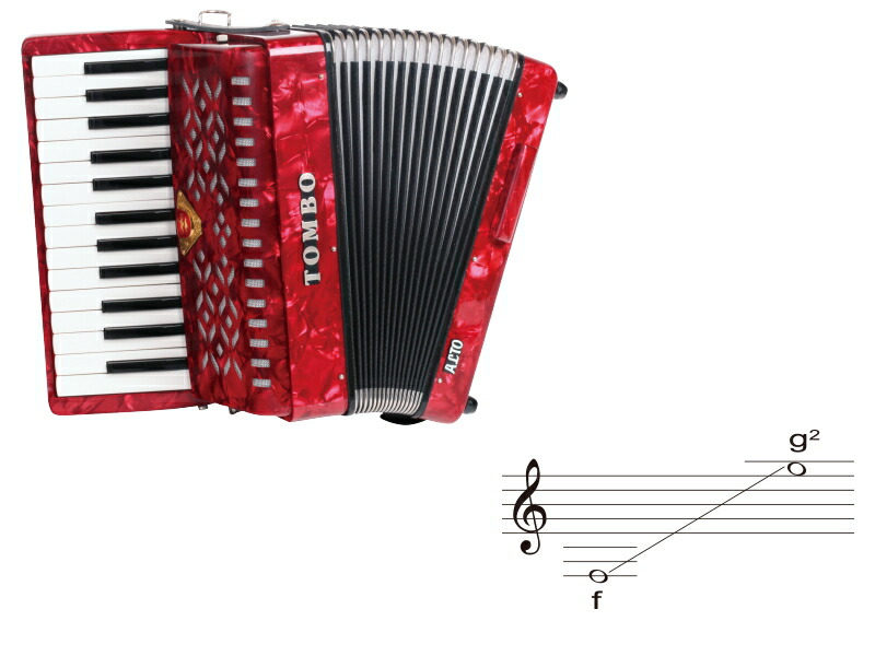 楽天市場】トンボ／TB-27A アルト 合奏用アコーディオン 27鍵 TOMBO