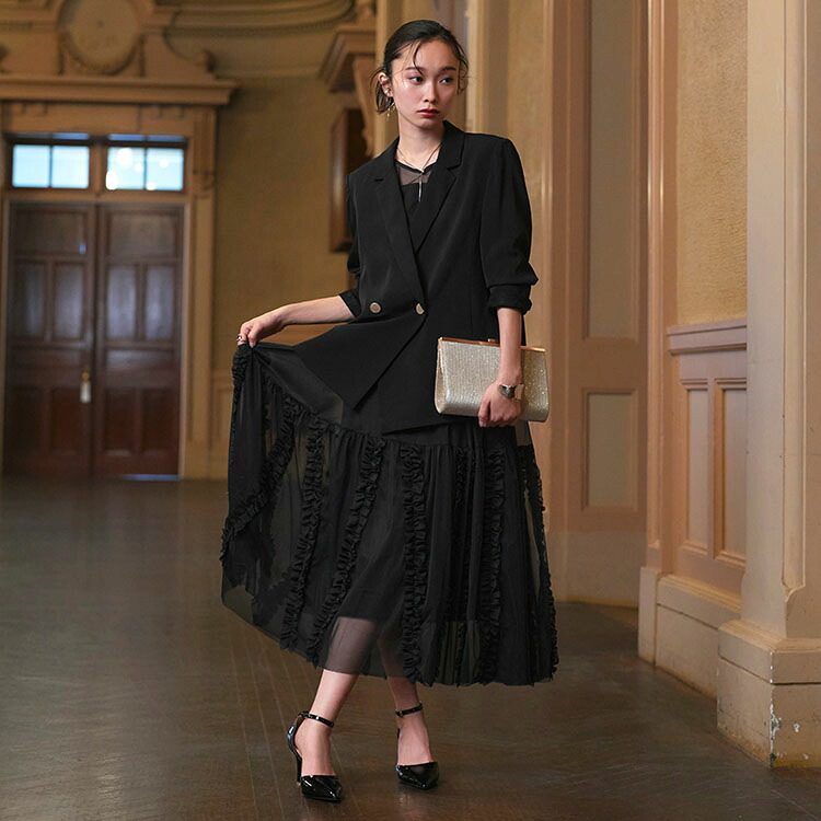 楽天市場】【ストレッチ】レディース パーティードレス 結婚式