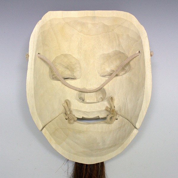 楽天市場】楠面 翁面 木彫り 能面 お面 壁掛け用 [Ryusho] : 龍祥本舗