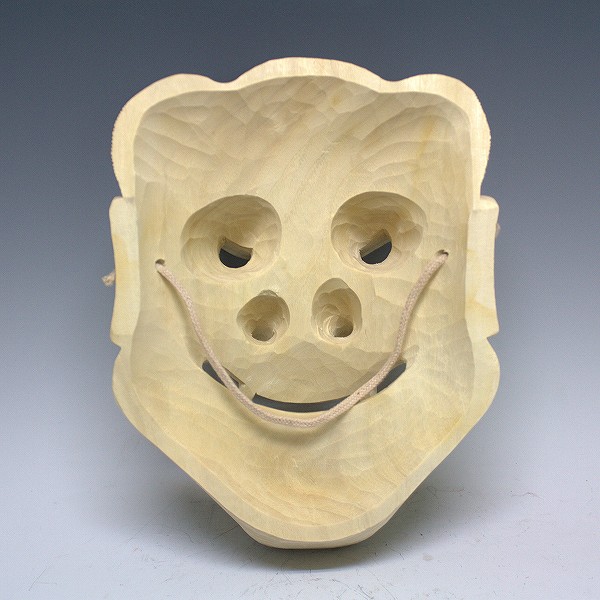 楽天市場】楠面 獅子口面 木彫り 能面 お面 壁掛け用 [Ryusho] : 龍祥本舗