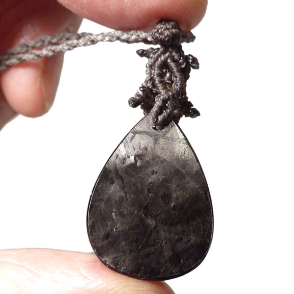 ハイパーシーン ガーデンクォーツ マクラメネックレス 立体紅葉