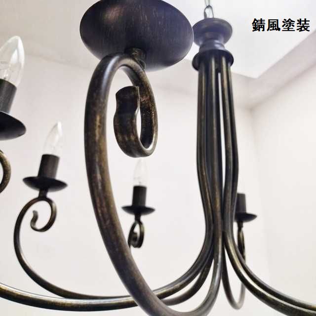 楽天市場】【最大500円OFF】☆シャンデリア アンティーク 8灯 シンプル