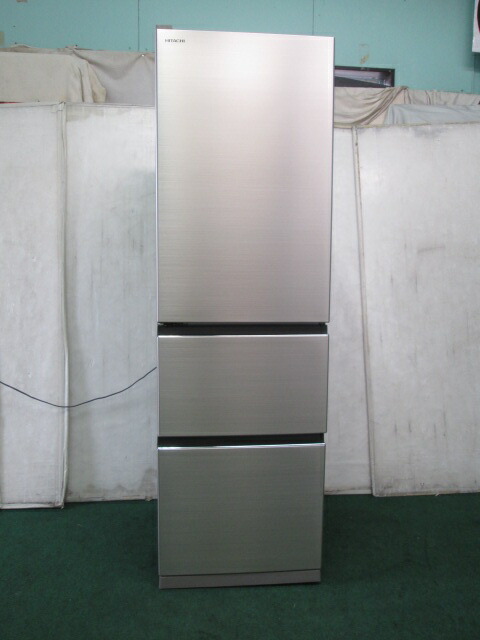 日立 3ドア冷蔵庫 シルバー R-V32KV（N） Vタイプ／まんなか野菜 R