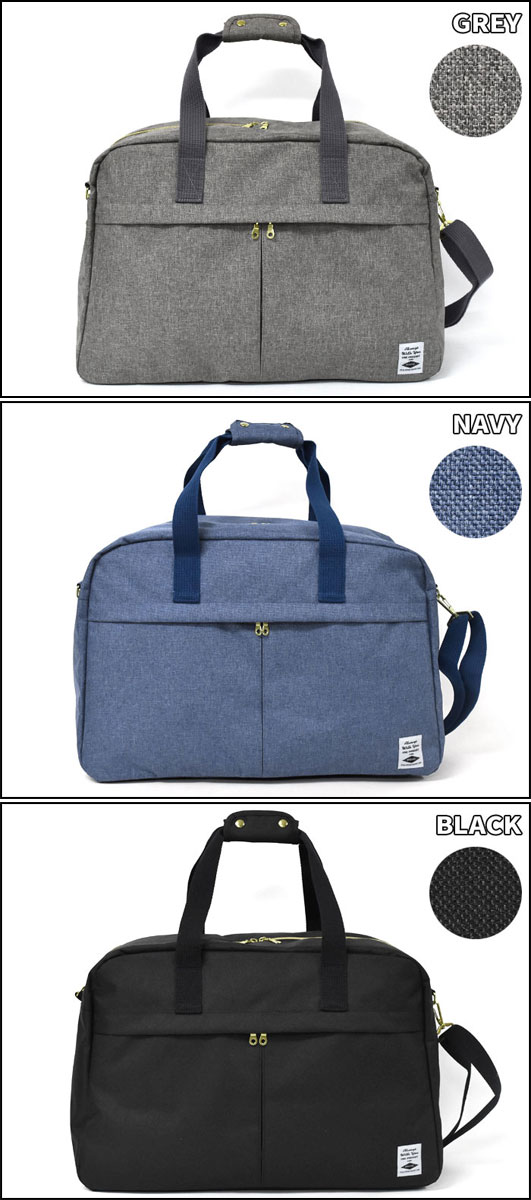 楽天市場】ボストンバッグ メンズ/杢調 ポリエステル 2way ボストン