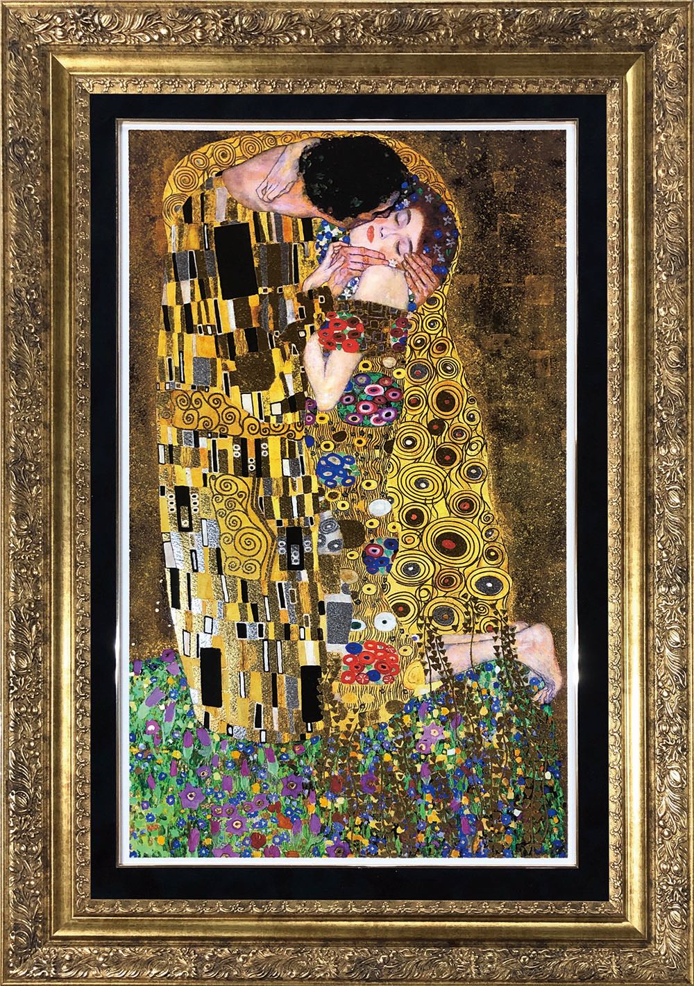 クリムト The Kiss ザ・キス 壁掛け 大判 絵画 額縁 クリムト The Kiss
