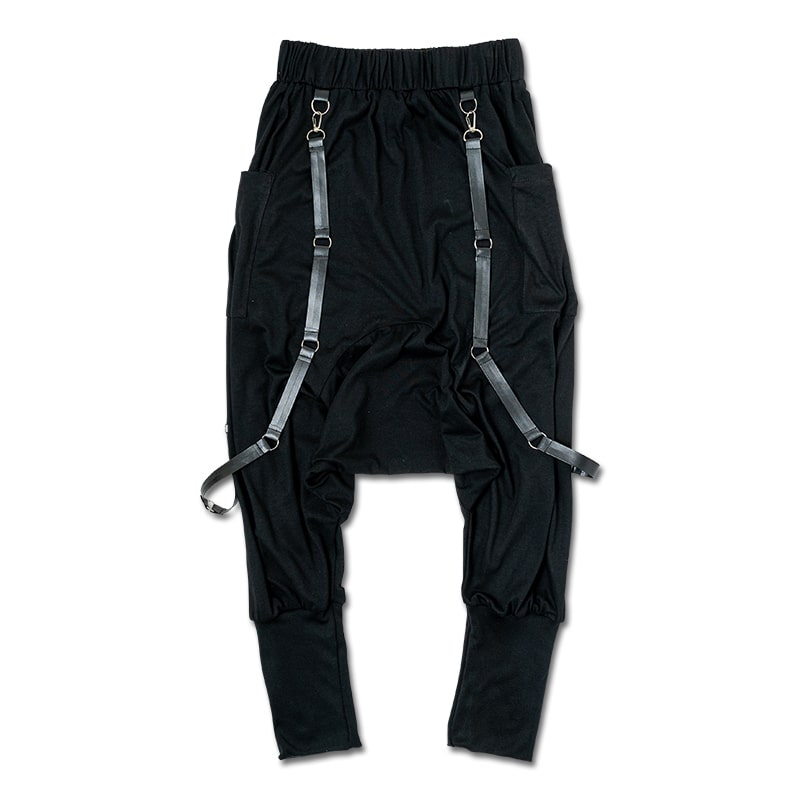 即完売品 サルエルパンツ 黒 ウエストベルト付き 即完売品 サルエル