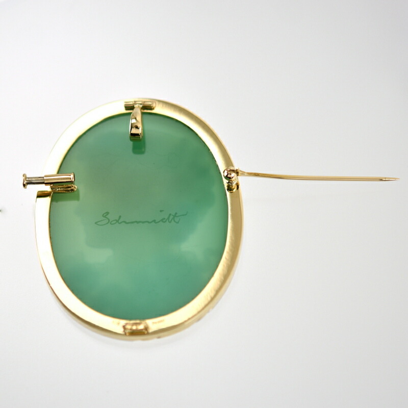 A020】K14WG 2way カメオ ブローチ ペンダントトップ 【公式通販】