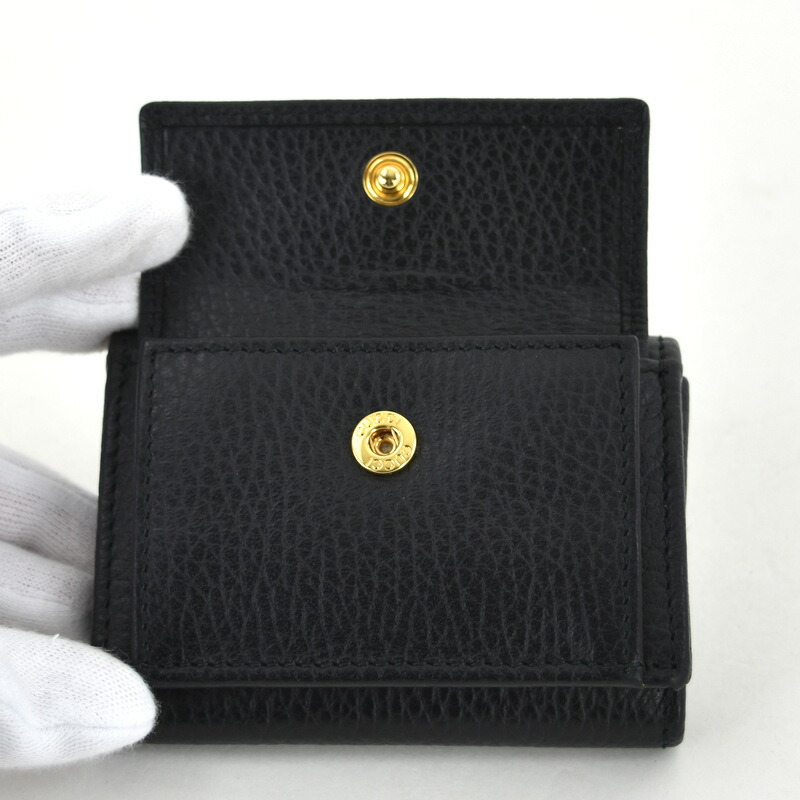 楽天市場】グッチ 財布 三つ折り財布 523277 GGマーモント ブラック