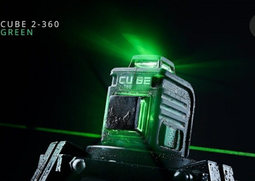 楽天市場】5%OFF グリーンレーザー墨出し器 円錐ミラーキューブ V360