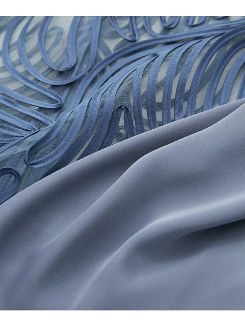 楽天市場】【オケージョン対応】ラインアートシアーワンピース ADAM ET