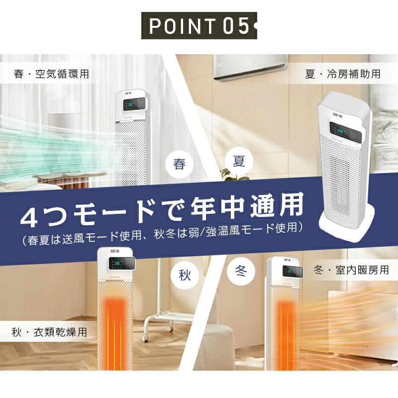 楽天市場】ヒーター セラミックヒーター 電気ストーブ 電気ファン