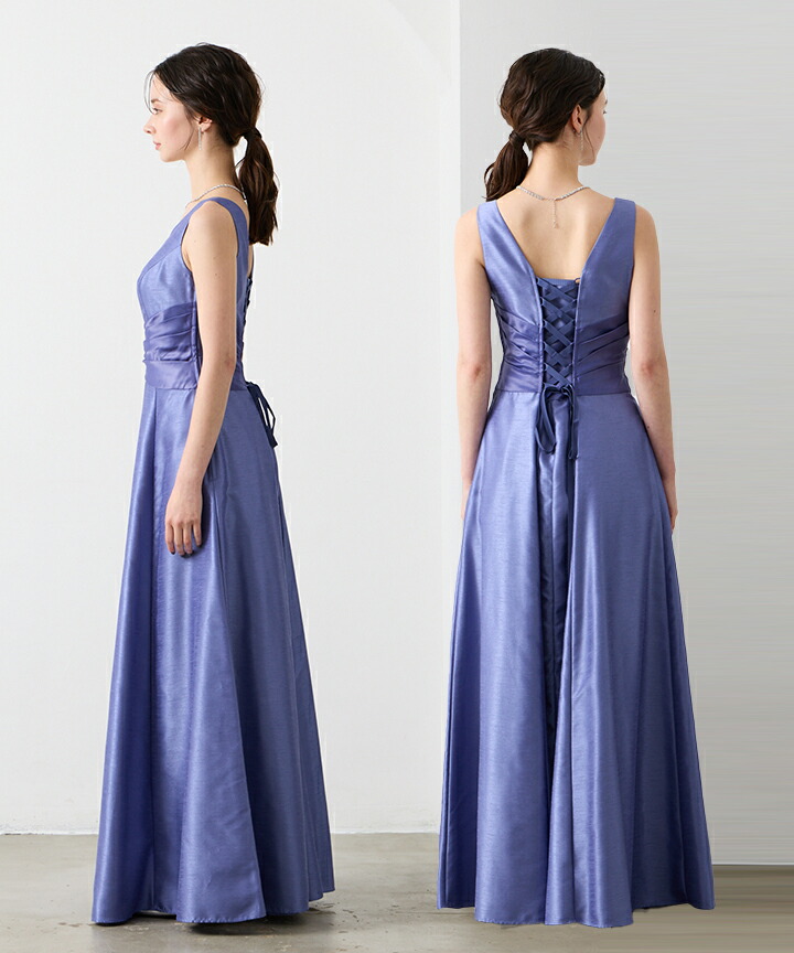 楽天市場】【WEB限定】シャンタンカラーロングドレス【エメ ステージ