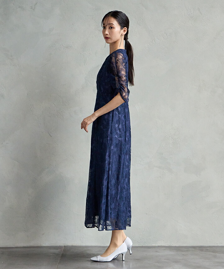 楽天市場】エンブロイダリーチュールパイピングドレス【エメ 結婚式