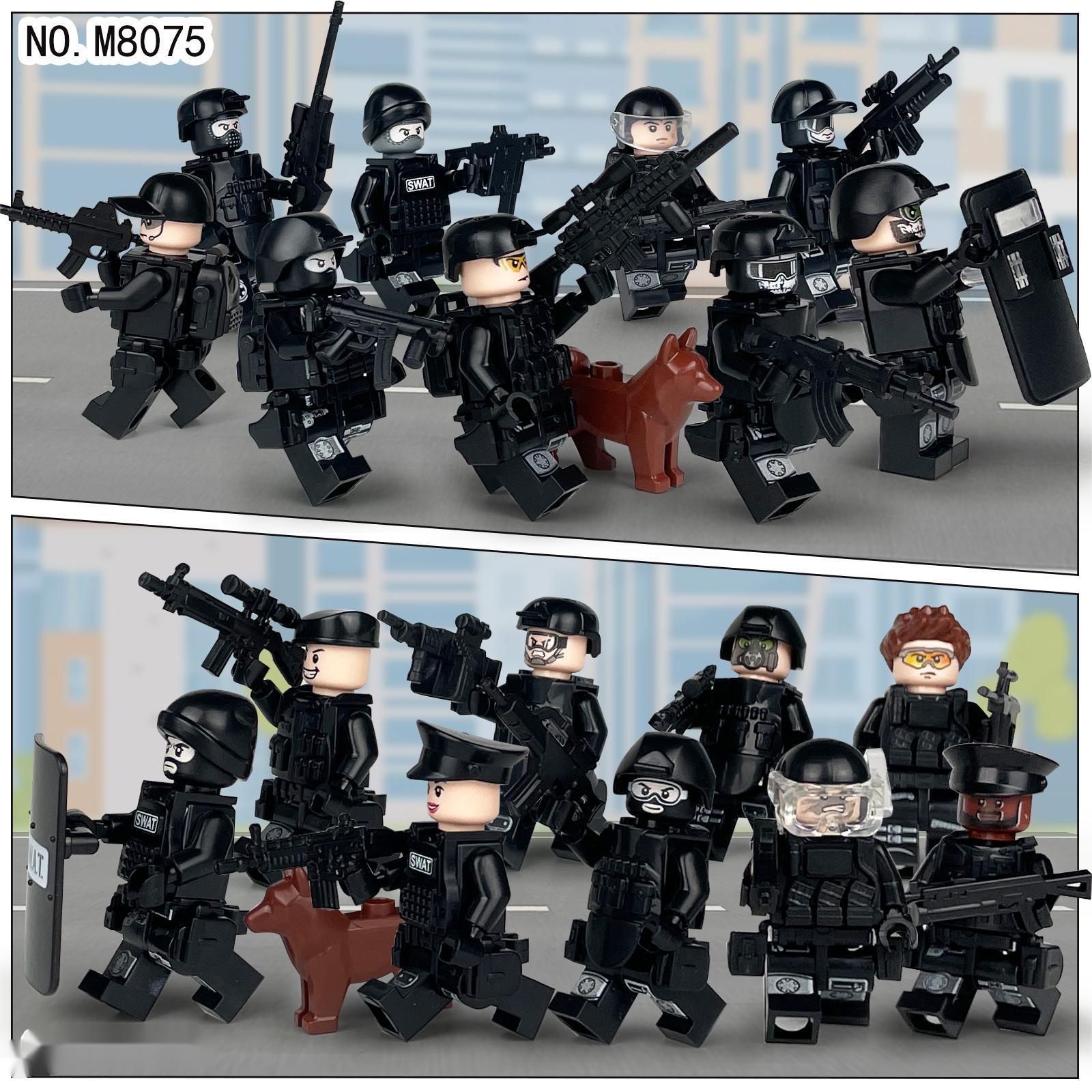 楽天市場】SWAT 18体+ハマー車1台+戦争装備パック 特殊部隊 武器付き