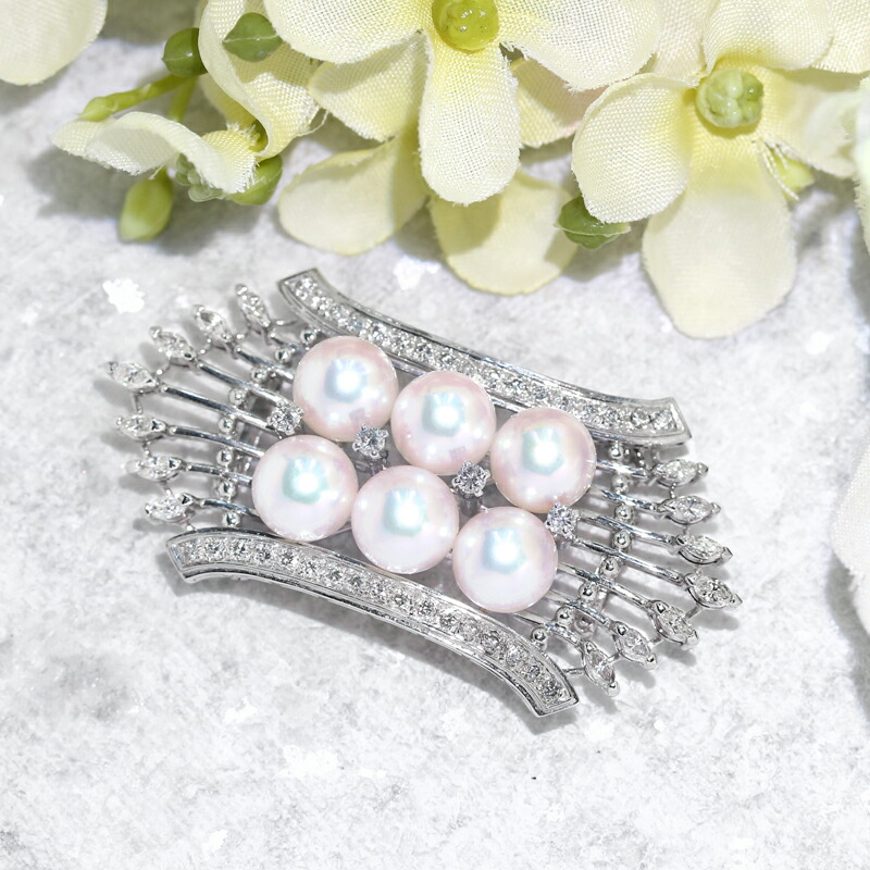 MIKIMOTO ミキモト アコヤパールブローチ