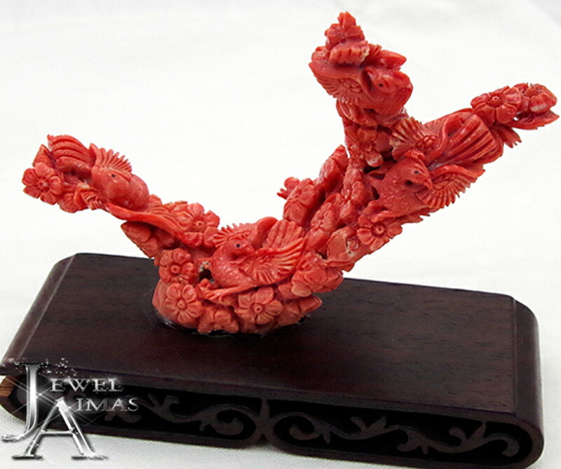 08305天然珊瑚彫刻 動物12個セット 08305天然珊瑚彫刻 動物12個セット