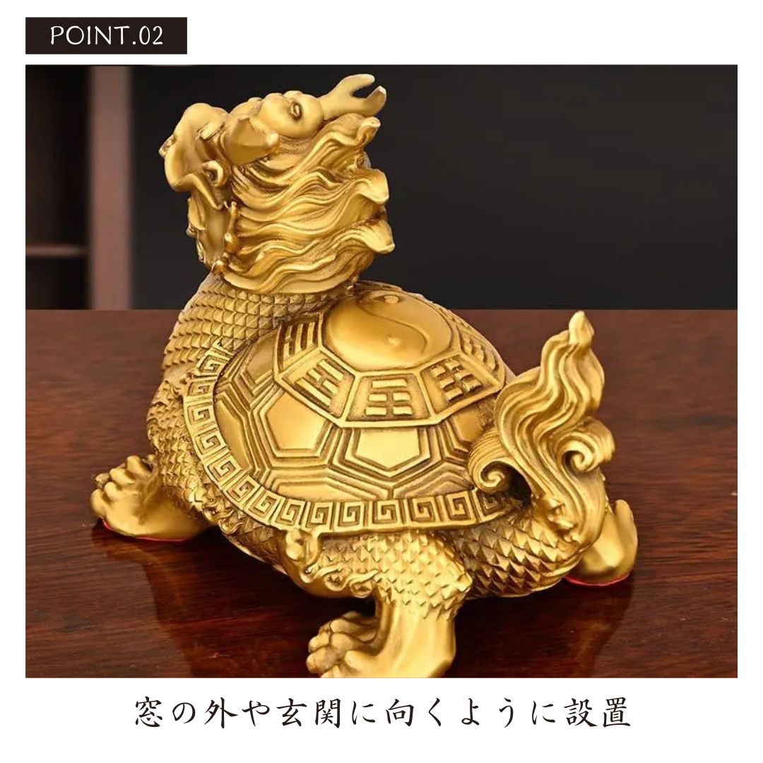 手作り鋳造 純銅 竜亀 急須 風水 茶器 置物91 手作り鋳造 純銅 竜亀 急須
