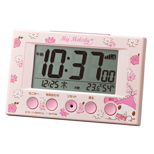 楽天市場】☆リズム時計◇デジタル電波目覚まし時計【マイメロディ