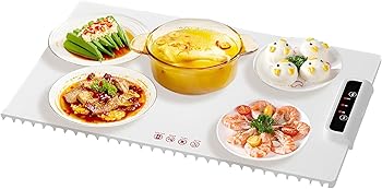 未使用】食品保温プレート 電気保温トレイ 多機能食品断熱ボード 10秒速熱