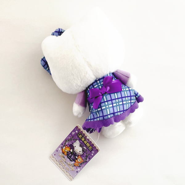 楽天市場】北海道限定 ラベンダーチェックドレス キティ ぬいぐるみ M