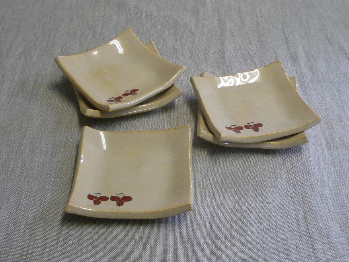 皿 赤膚焼窯 一品逸品】奈良「赤膚焼」（赤膚山元窯 古瀬堯三