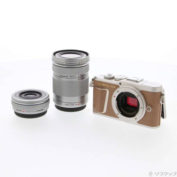 楽天市場】オリンパス pen e－pl9 ezダブルズームキット ブラウンの通販