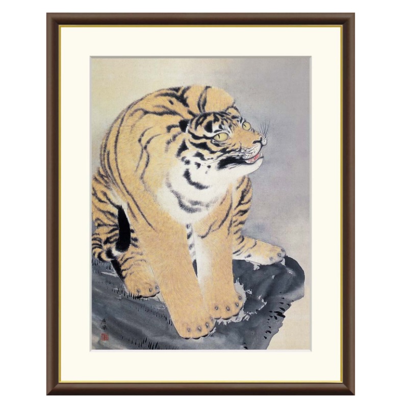 楽天市場】アート額絵 円山応挙 虎図 受注生産 高精細巧芸画 手彩補色