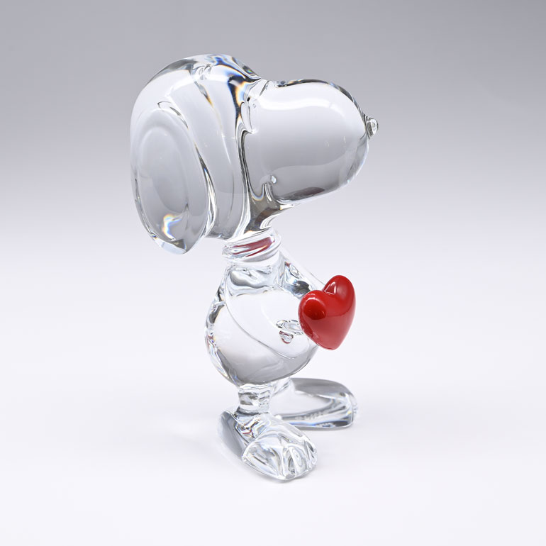 Baccarat バカラ スヌーピー オブジェ クリスタルガラス クリア