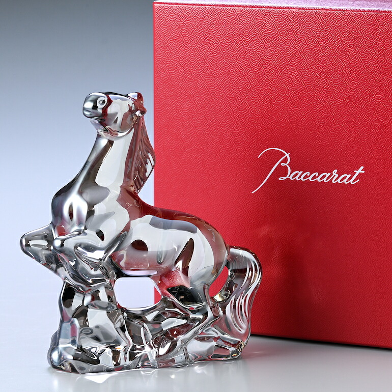 Baccarat バカラ ミニマルズ ポニー 馬 クリスタルガラス 置物 楽天
