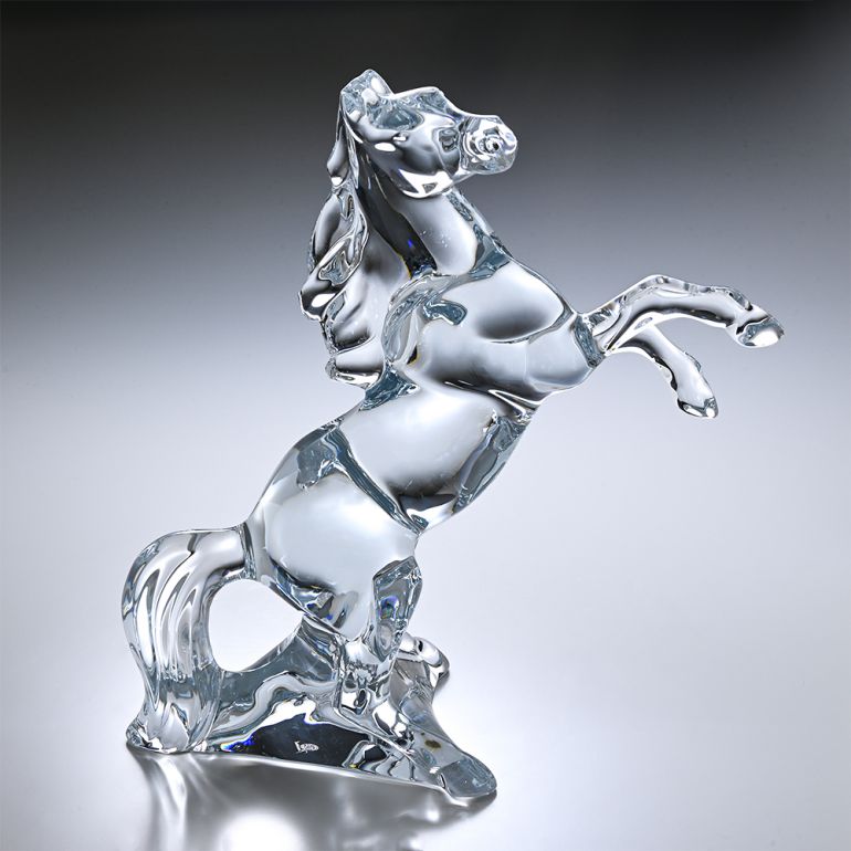 希少・美品】Baccarat バカラ クリスタル ガラス 馬 置物 楽天市場