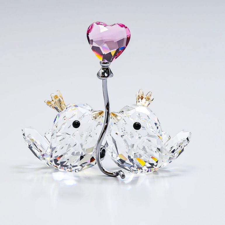 楽天市場】スワロフスキー SWAROVSKI フィギュリン ラブバード ピンク