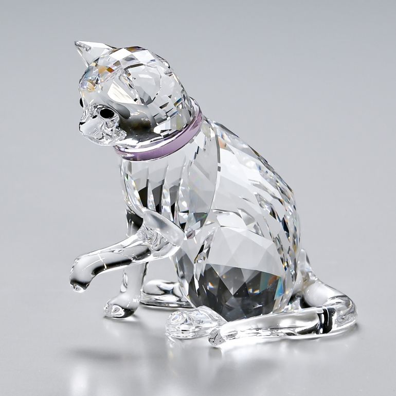 スワロフスキー 置物 メインクーン スワロフスキーメインクーン