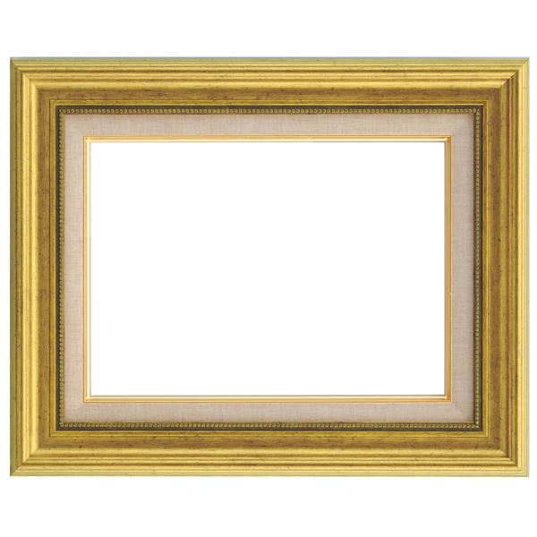 シンプルテイスト 油絵額縁/油彩額縁 〔F8 ゴールド〕 表面カバー