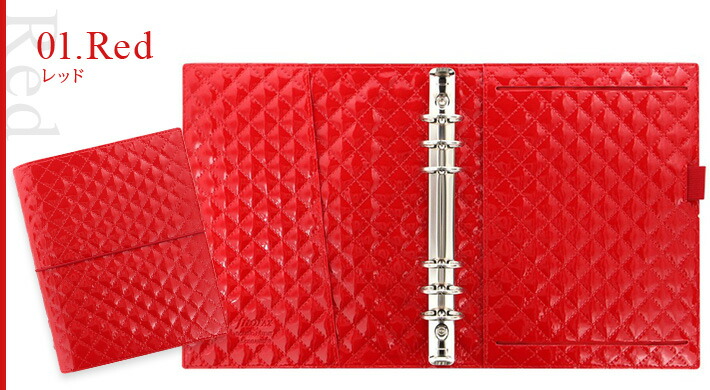 フィロファックス A5 レザー スケジュール帳 赤