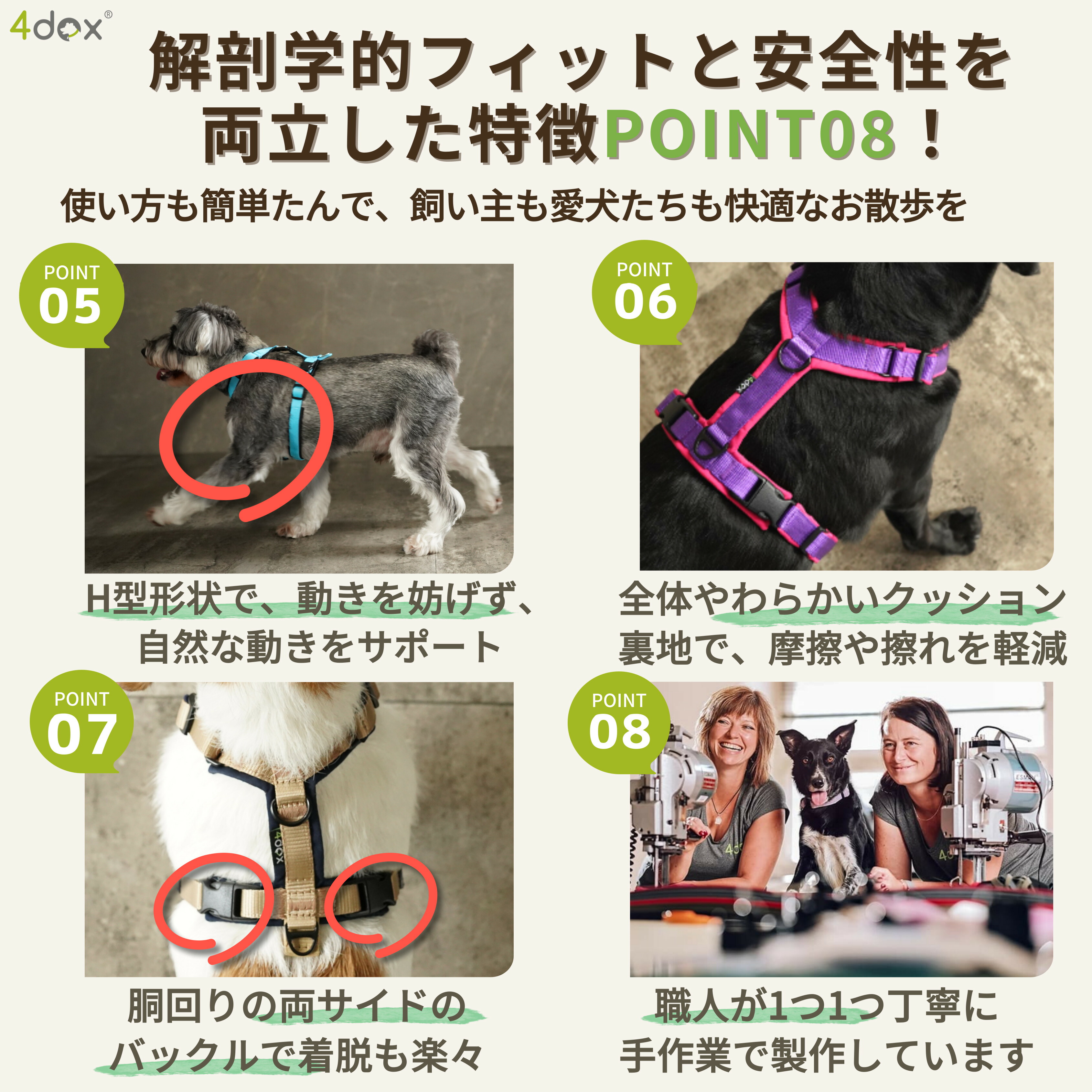楽天市場】犬用ハーネス 大型犬【4dox コンフォートプラスハーネス M
