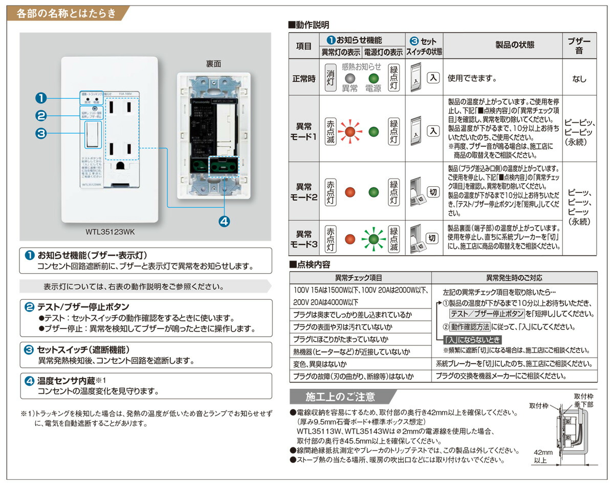 楽天市場】パナソニック アドバンスシリーズ配線器具 感熱