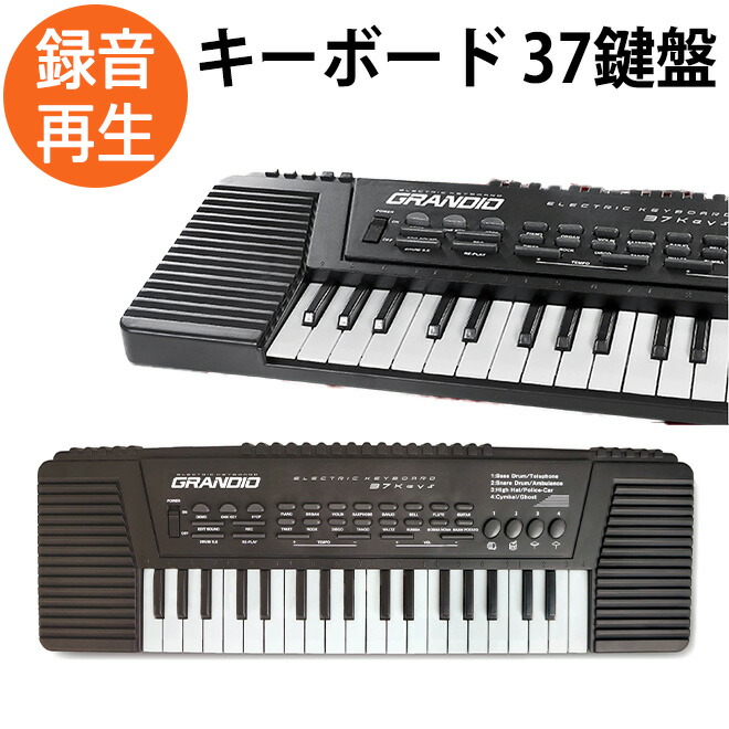 楽天市場】ピアノ おもちゃ キーボード 録音 再生 電池式 グランディオ