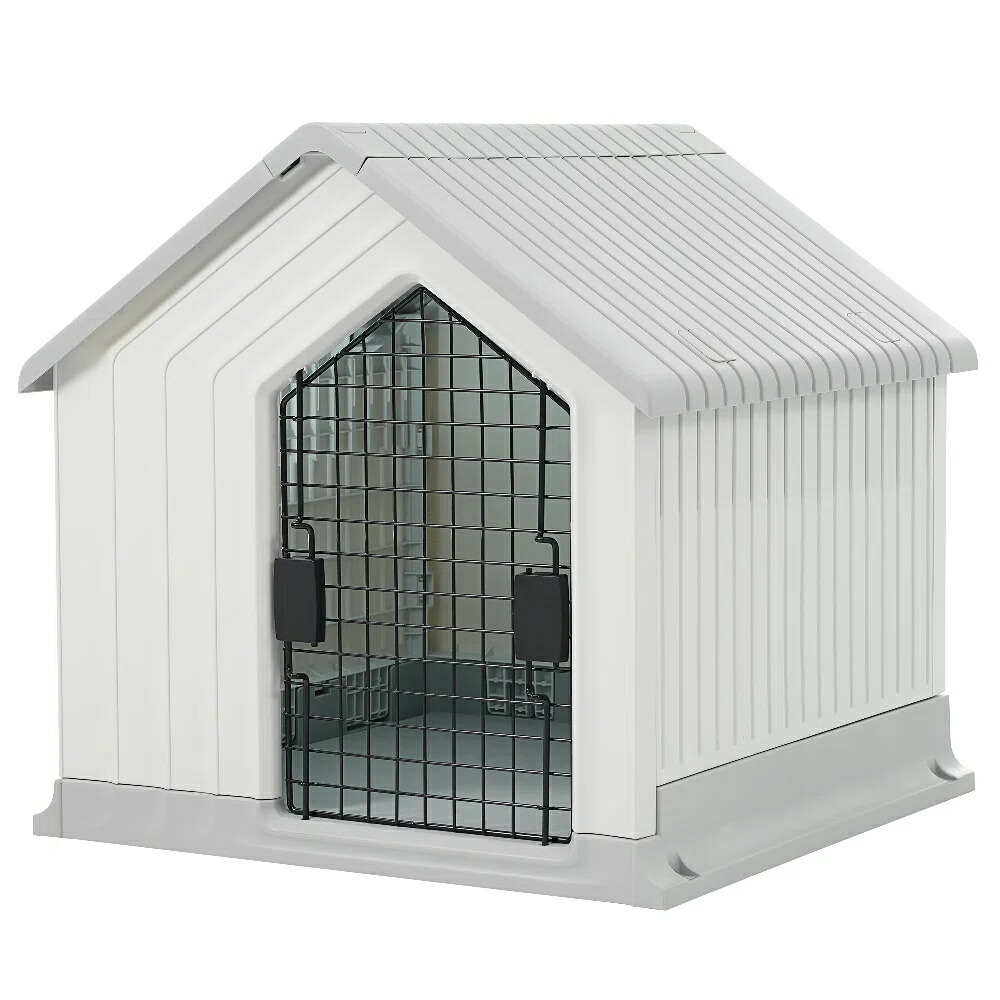 楽天市場】犬小屋 ドア付き ペットハウス ペットケージ プラスチック製