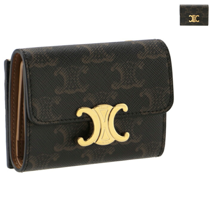 楽天市場】セリーヌ CELINE 財布 三つ折り TRIOMPHE トリオンフ