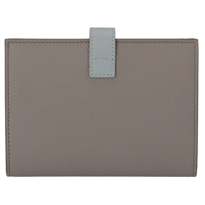 セリーヌ スモールストラップ コンパクトウォレット ペブルミネラル レザー