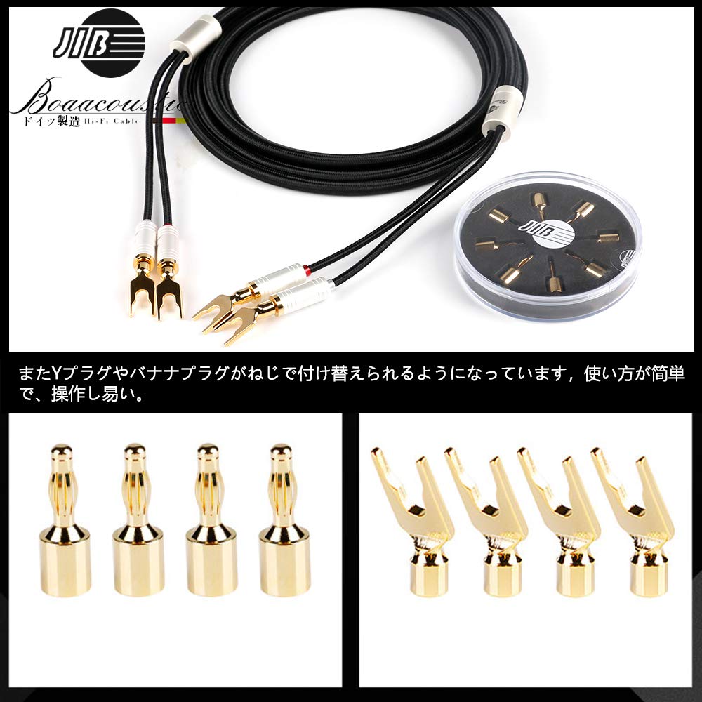 スピーカーケーブル Yラグ端子 「WBT-0660」(B) スピーカーケーブル Y
