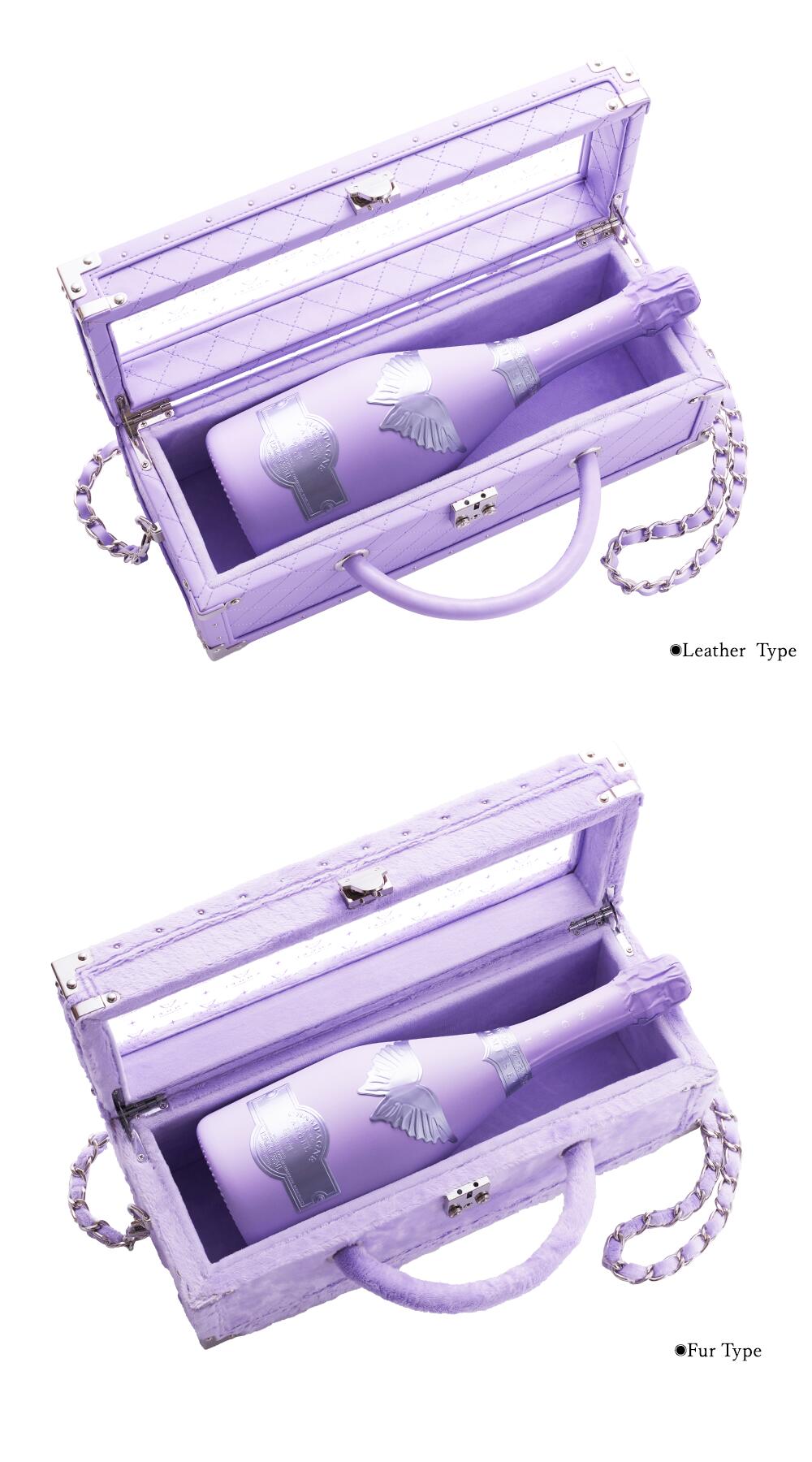 エンジェルシャンパン ハロウィン限定 ドゥミセックリミテッド 空箱 紫