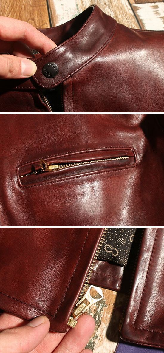 楽天市場】少量生産 革ジャン馬革 ホースハイドレザーメンズ 本革