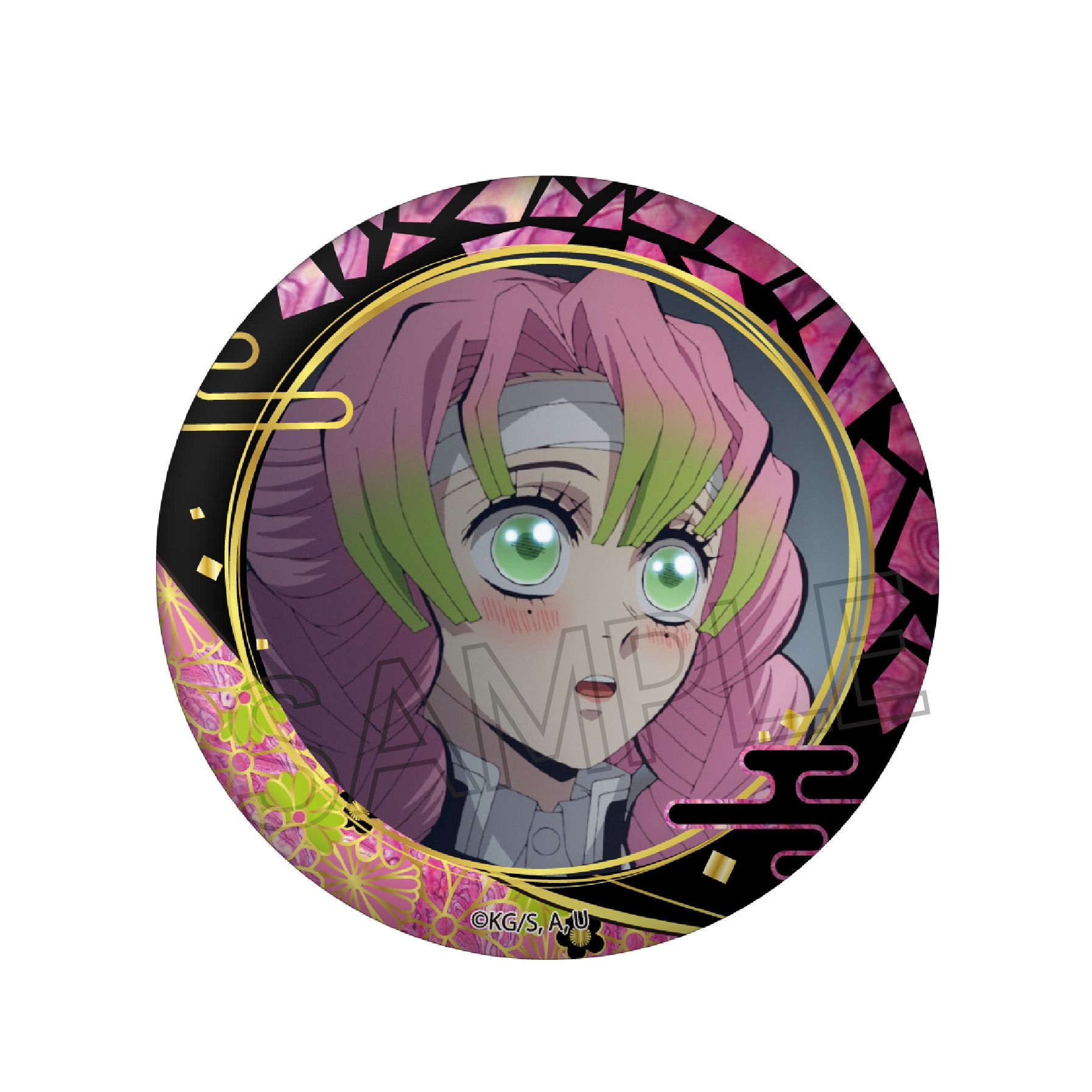 鬼滅の刃 歌舞伎 竈門禰豆子 甘露寺蜜璃 缶バッジ 5