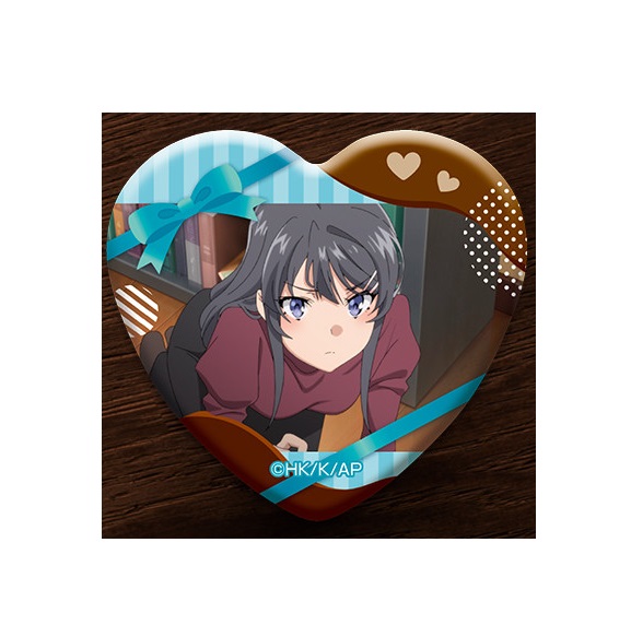 青ブタ】桜島麻衣 彼シャツ ver. THEキャラSHOP 缶バッジ Amazon.co.jp