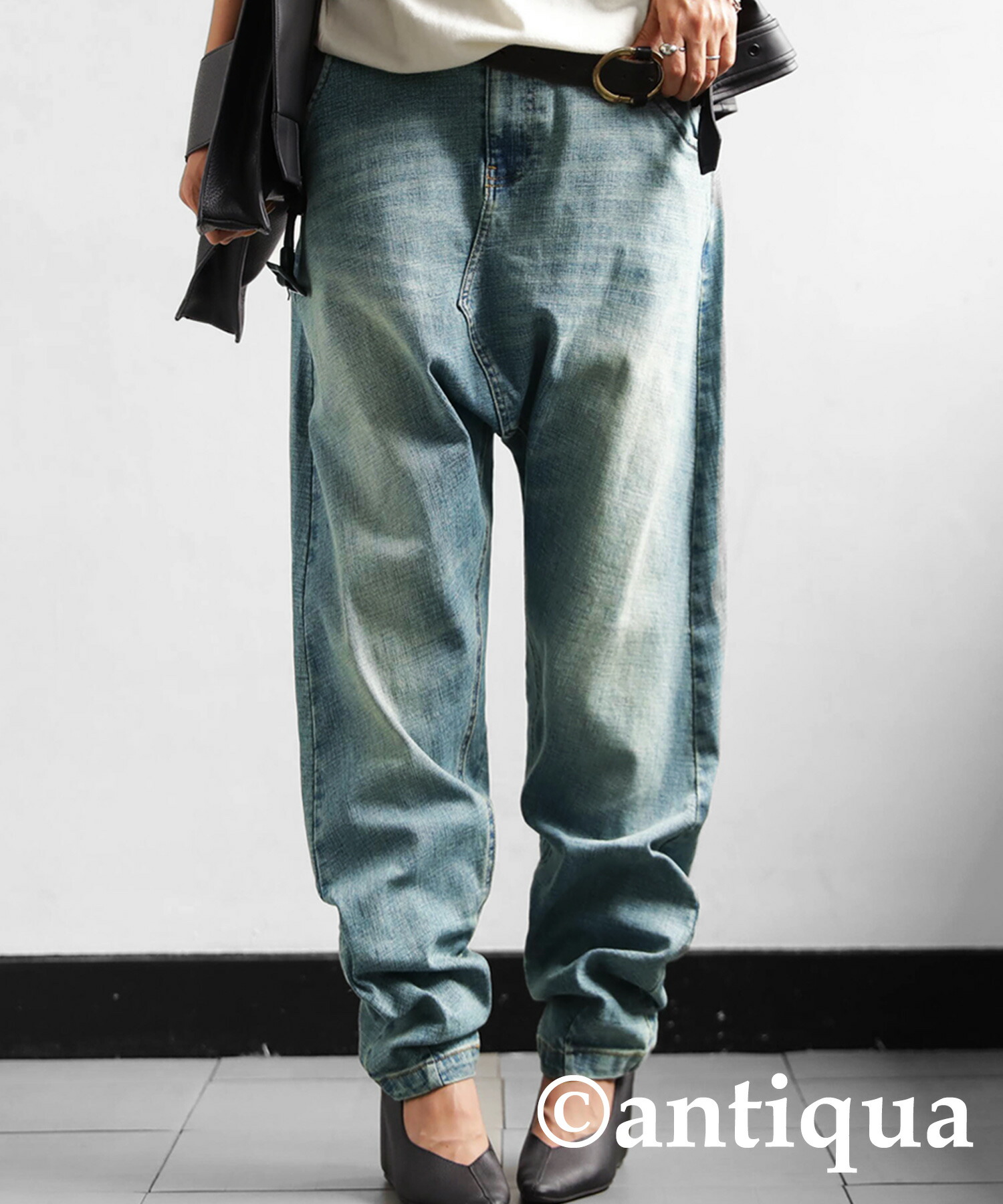 FRAPBOIS サルエルパンツ XL ダークデニムFRAPBOIS サルエルパンツ XL