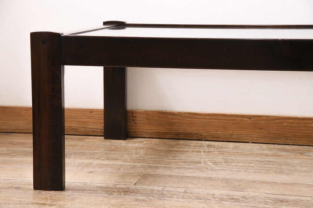 楽天市場】和製ヴィンテージ ガラストップテーブル オールドカリモク